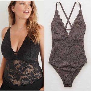 Aerie Lace Plunge Bodysuit